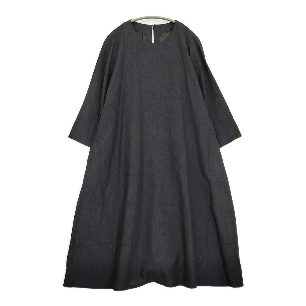 gungendo ミモザジャガード ワンピース 沢鵯 さわひよどり 25100902 ワンピース 25SS ブラック レディース 群言堂 5-1022M