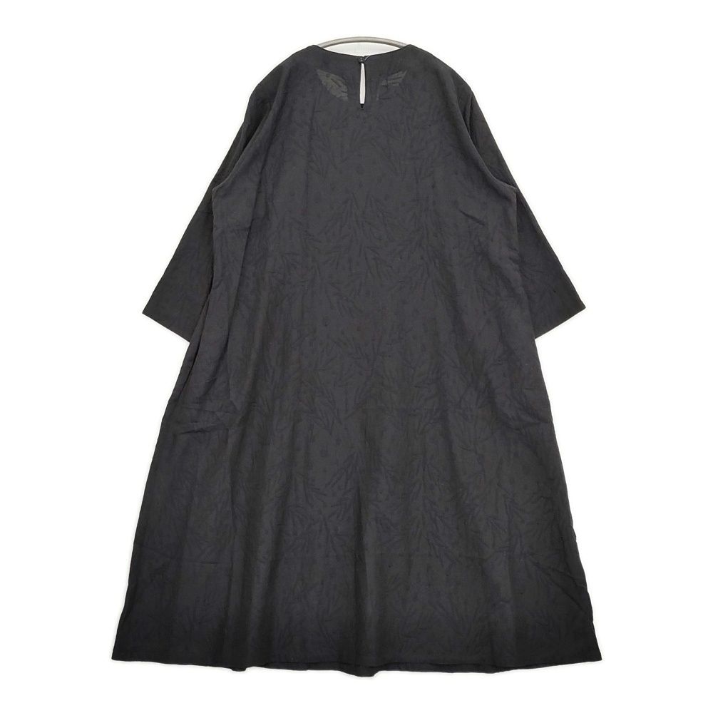 gungendo ミモザジャガード ワンピース 沢鵯 さわひよどり 25100902 ワンピース 25SS ブラック レディース 群言堂 5-1022M