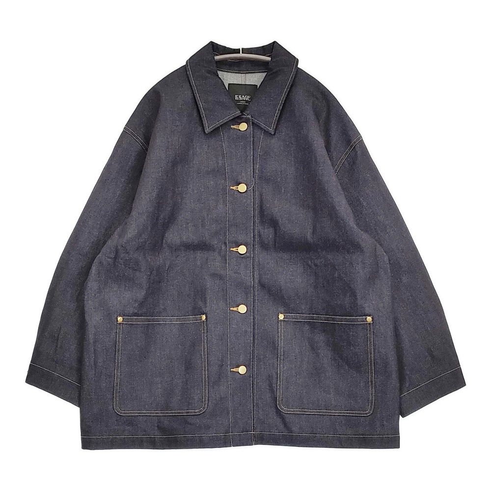 JOURNAL STANDARD L essage デニムカバーオール 定価29700円 ジャケット 25AW ネイビー レディース ジャーナル レサージュ 5-1022M