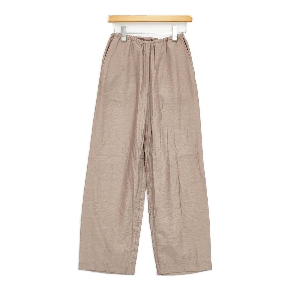 blurhms Ny-Vi-Li Side Seamless Slacks サイズW0 定価40700円 BHS25S011 イージーパンツ 25SS ピンクベージュ レディース ブラームス 5-1022M