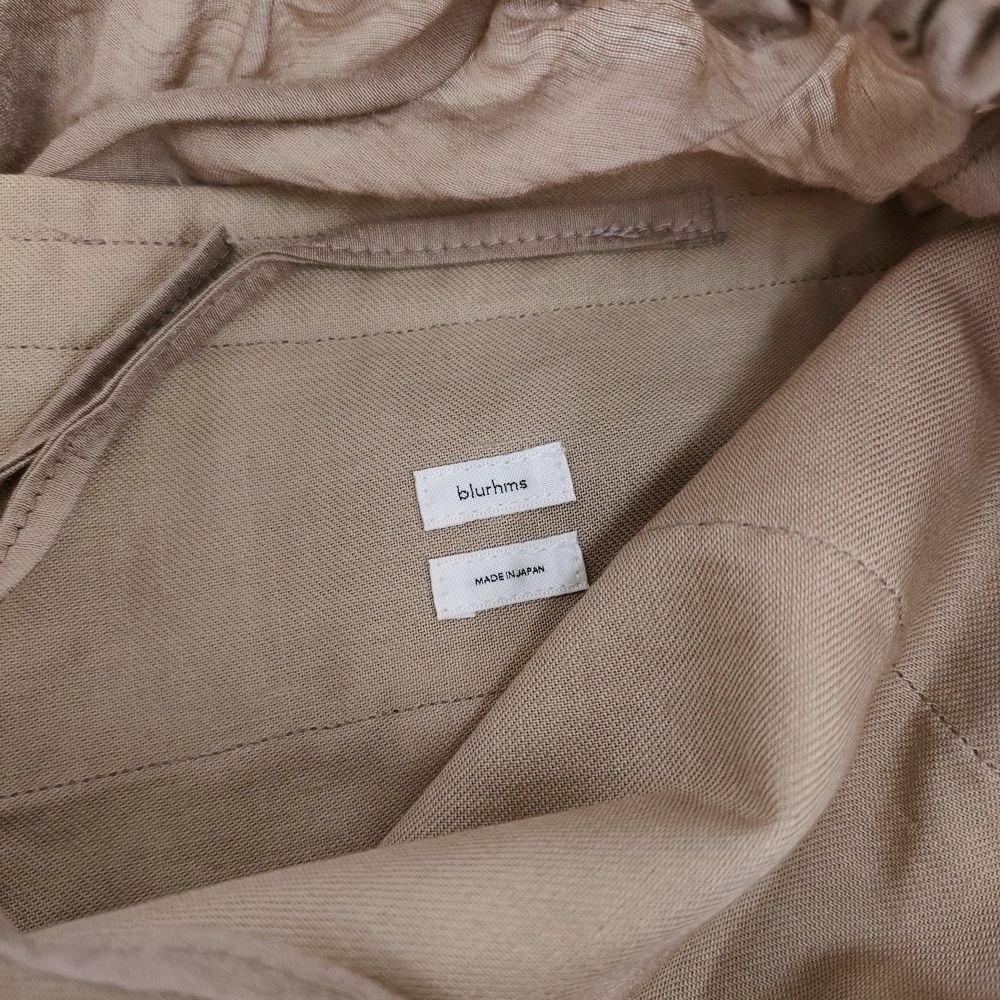 blurhms Ny-Vi-Li Side Seamless Slacks サイズW0 定価40700円 BHS25S011 イージーパンツ 25SS ピンクベージュ レディース ブラームス 5-1022M DECORATOM_COM_BR