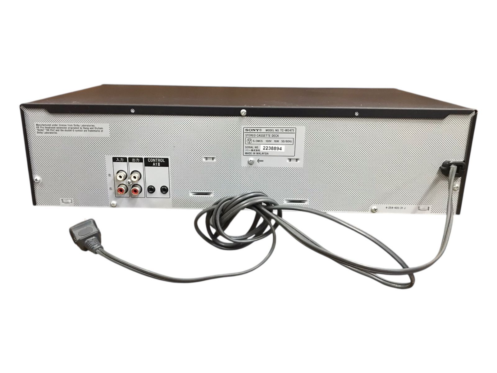 SONY TC-WE475 ツインリバースカセットデッキ