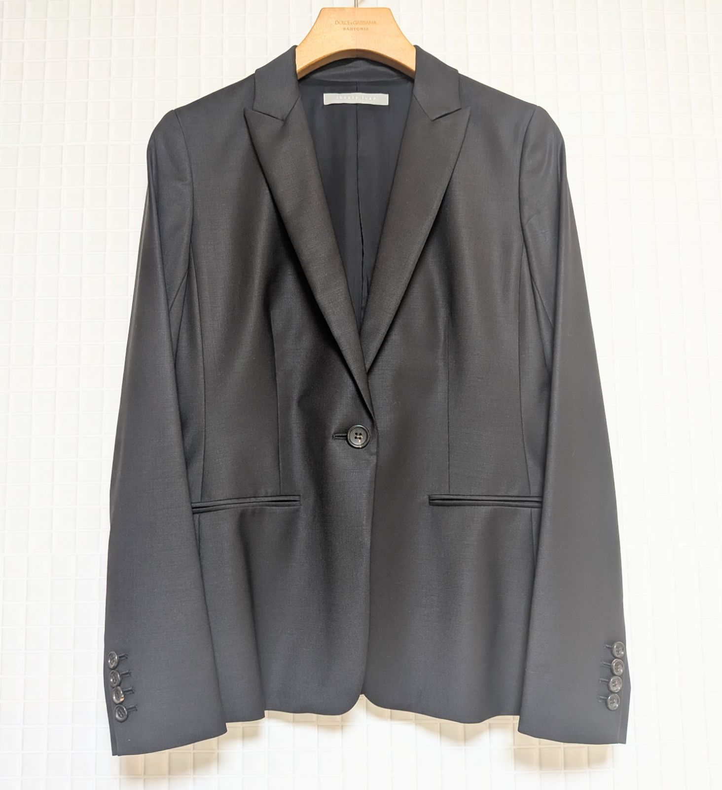 セオリー theory luxe レディーススーツ ブラック 040サイズ