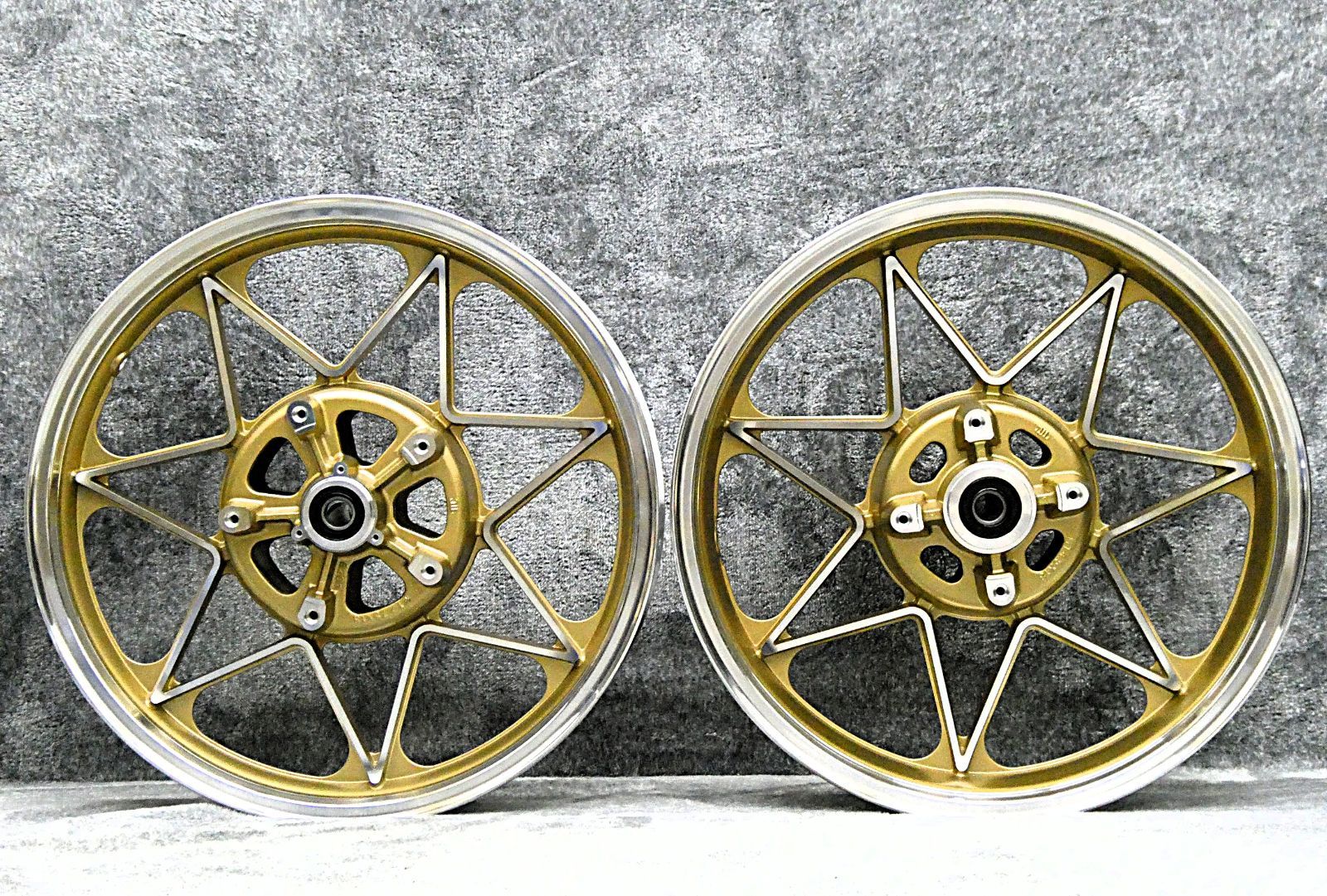 車検対応 Z900RS JWLキャストホイール ゴールドセブン 前後18インチ ナインキャスト 金 Z900RSカフェCAFE セブンスター BRIGHTFACE_UK