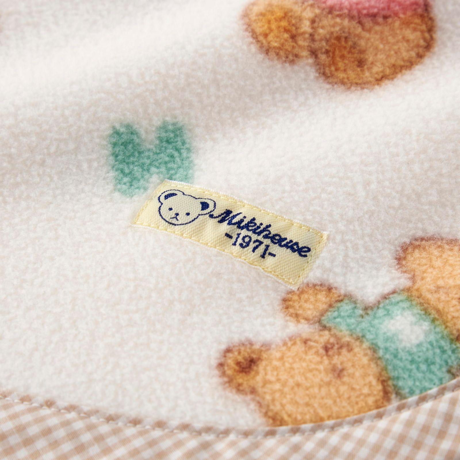  ミキハウス ブランケット フリース 総柄 くま お昼寝 ひざかけ 男の子 女の子 ベビー キッズ 赤ちゃん ベビー服 子供服 16-8025-493 アイボリー おくるみ ブランケット ベビー服(~95cm)