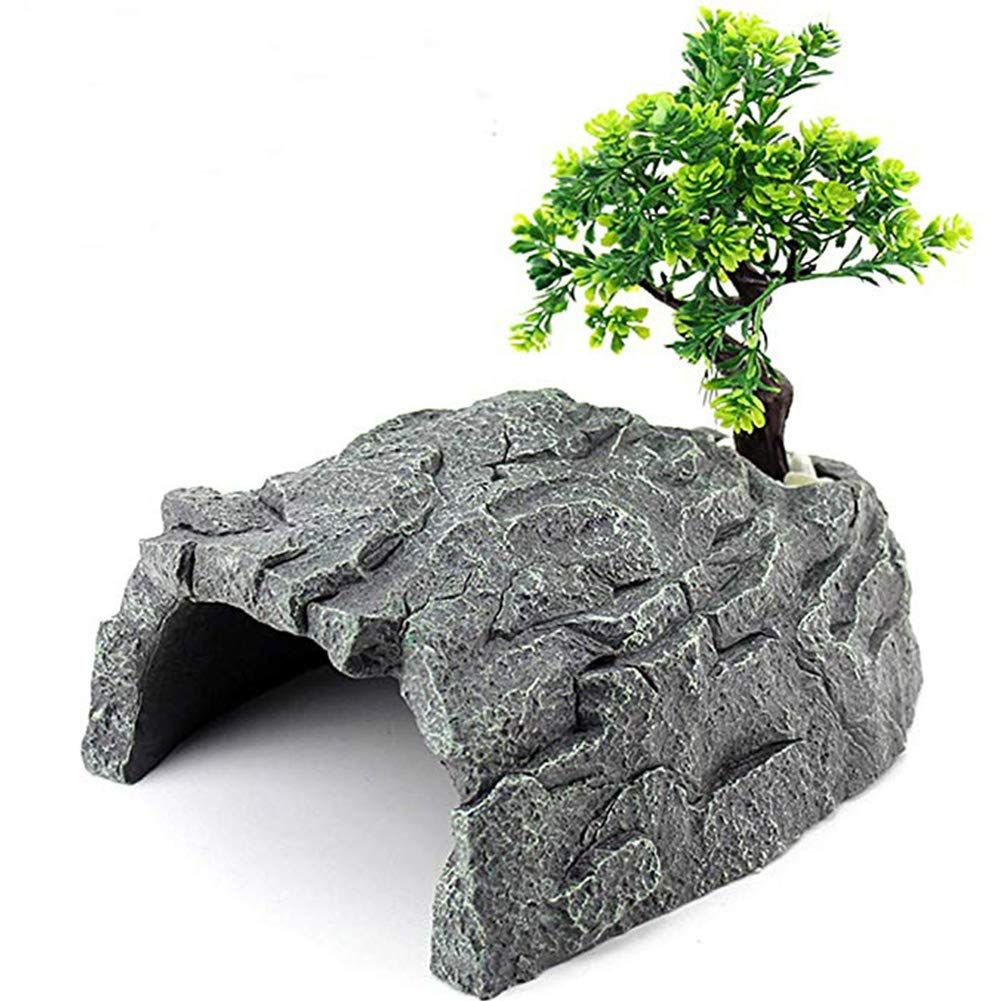 爬虫類・両生類用品 新品 OMEM爬虫類 シェルター、ウェットシェルター