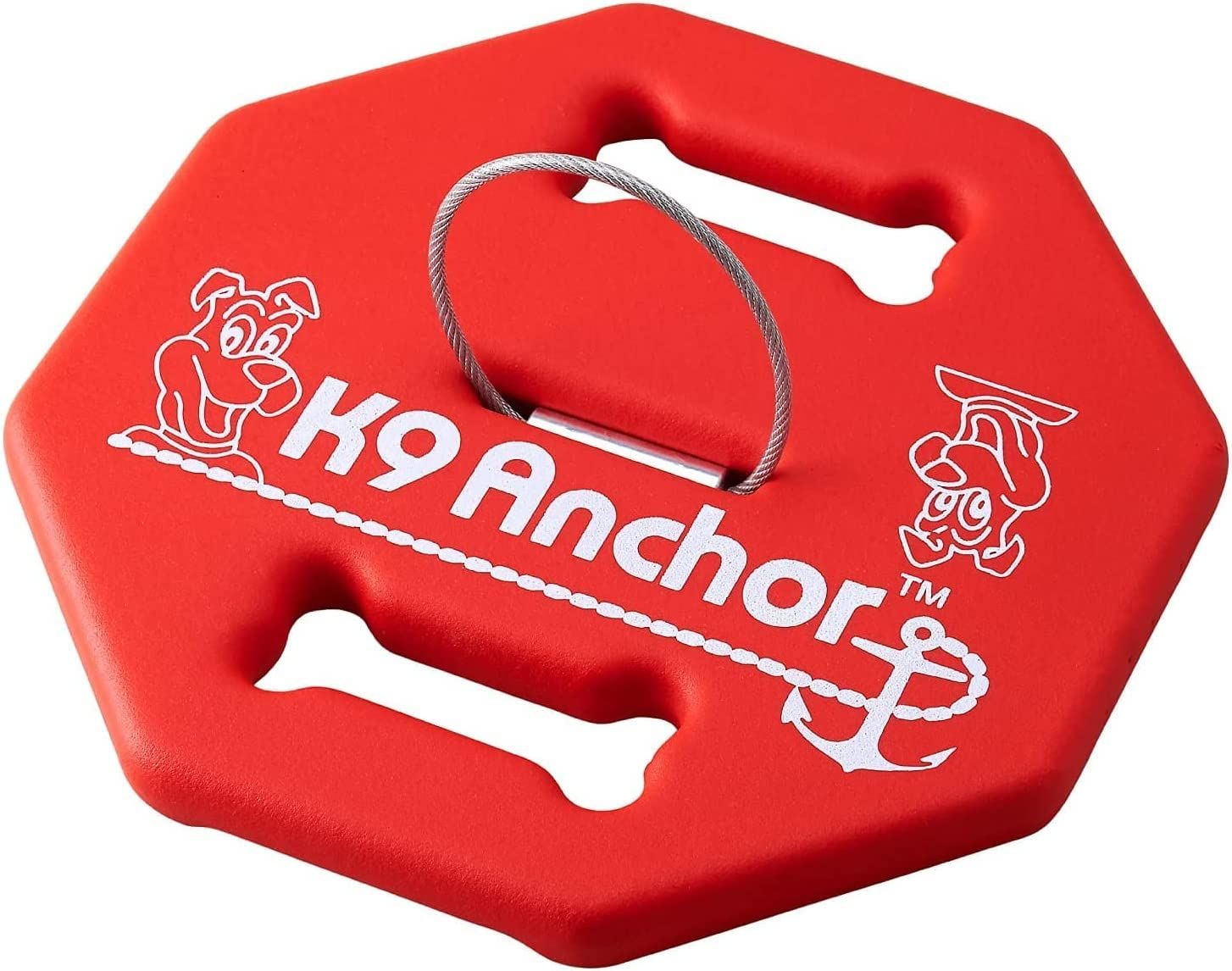 OFT K9アンカー 本体 係留 おもり 9kg 置き型 アウトドア 持ち手付き レジャー 最大4枚の積み重ねが レッド