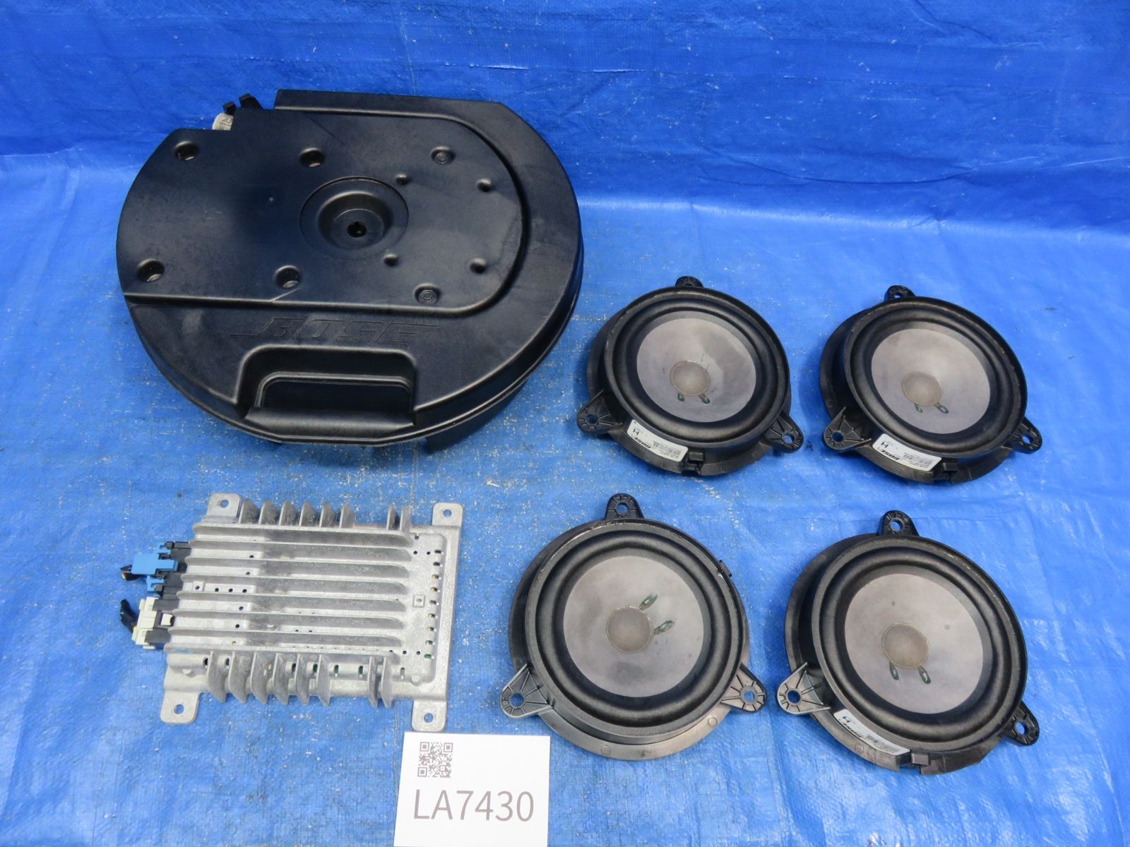 LA7430 音出しOK 日産 ムラーノ PNZ51 純正 BOSE スピーカー アンプ サブウーファー 6点セット TZ51 TNZ51