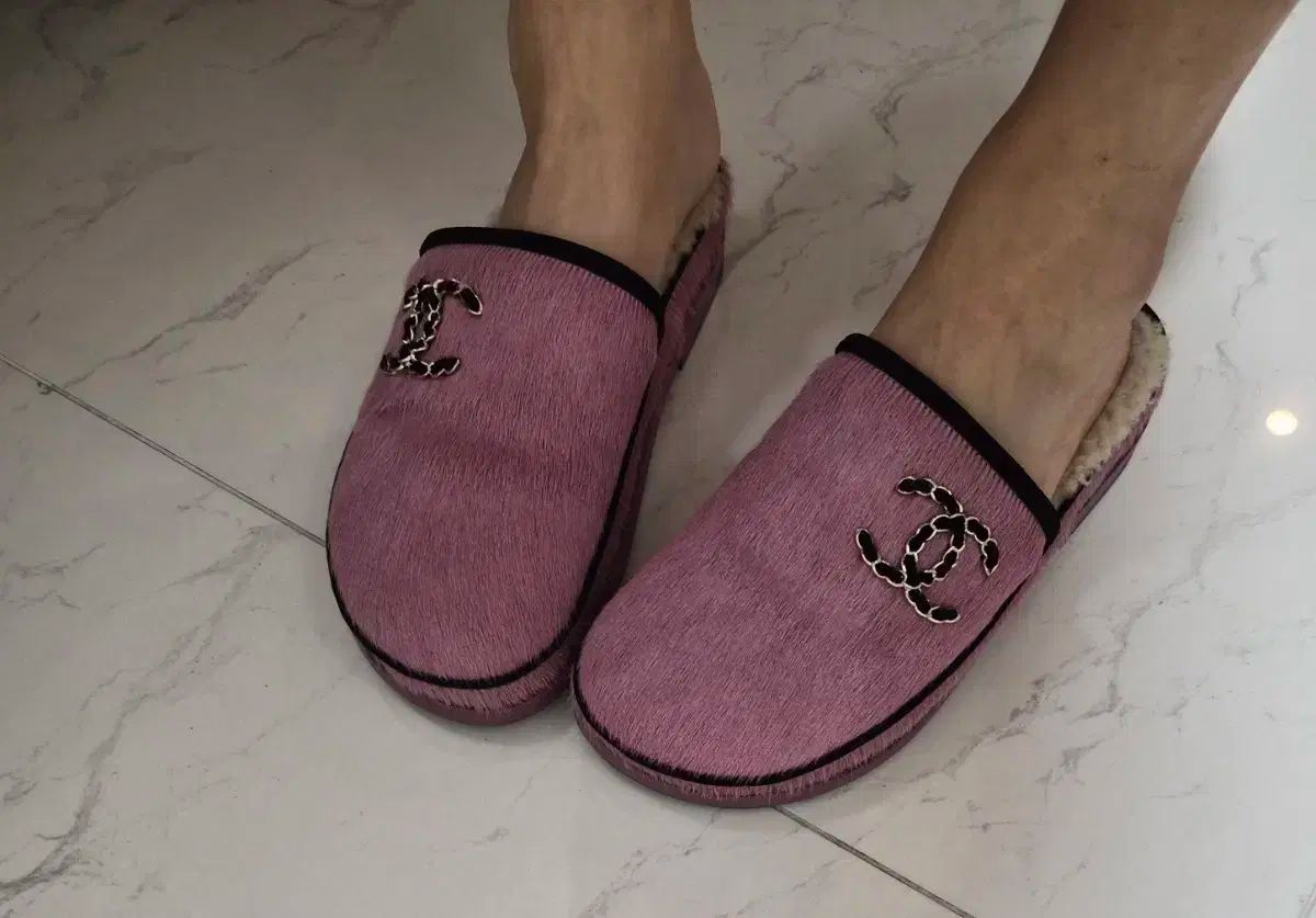 CHANEL シャネル カーフレザー ミュール 37 サイズ