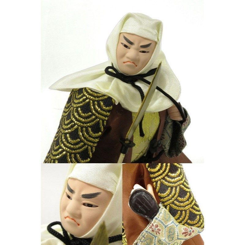 弁慶　人形 Japanese~Doll~Benkei「日本人形（弁慶）」【10 inch（約25cm）】 M485