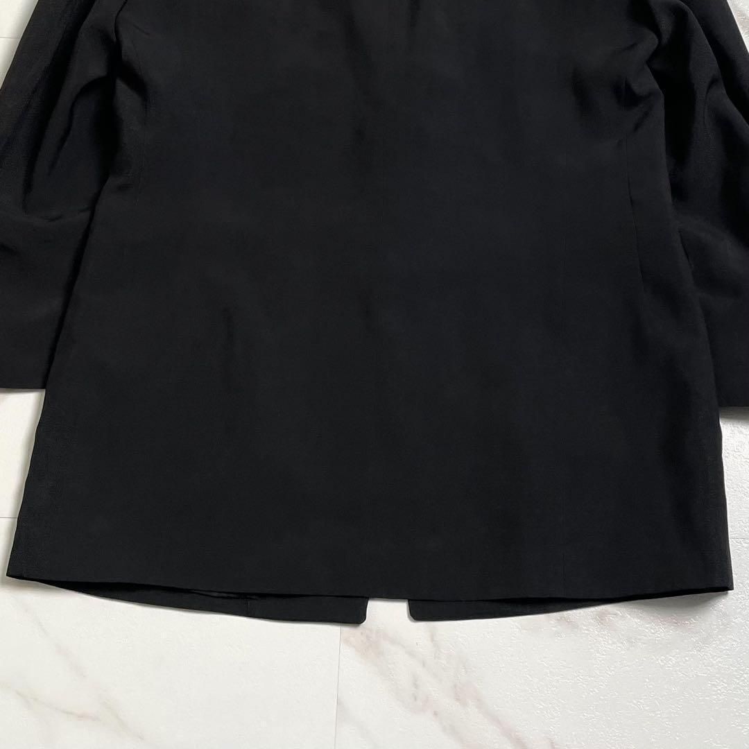 Yohji Yamamoto POUR HOMME ヨウジヤマモトプールオム 1994SS 変形 シャドーストライプ ブラック テーラードジャケット シングルジャケット L相当 メンズ archive アーカイブ ビンテージ ヴィンテージ KANDAIZUMI_COM