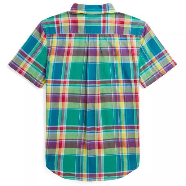 ラルフローレン 半袖マドラスチェックシャツ