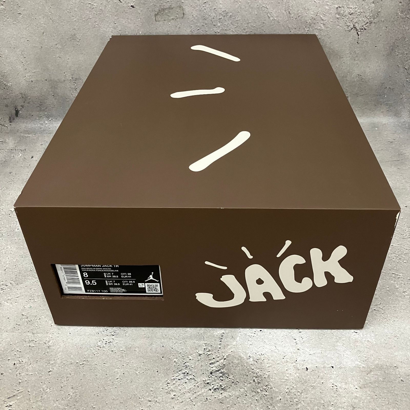  Travis Scott × Nike Jordan Jumpman Jack TR Sail and Dark Mocha トラヴィススコット ナイキ ジョーダン ジャンプマンジャック f 216 スニーカー 靴