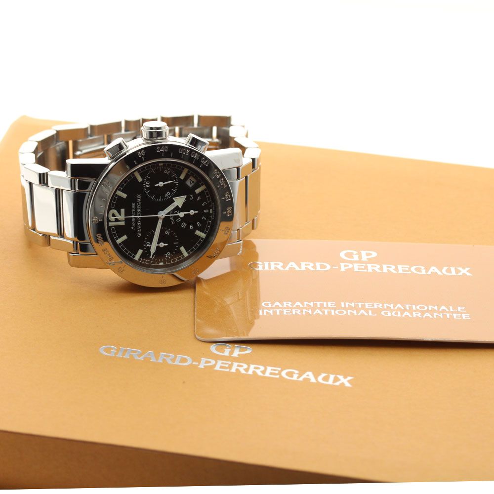 ジラール ペルゴ GIRARD PERREGAUX 7030 GP7000 クロノグラフ 自動巻き メンズ保証書付き_913297