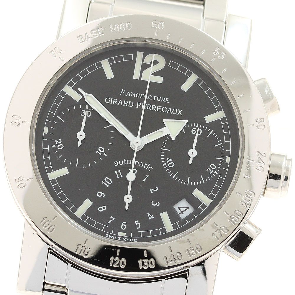 ジラール ペルゴ GIRARD PERREGAUX 7030 GP7000 クロノグラフ 自動巻き メンズ保証書付き_913297