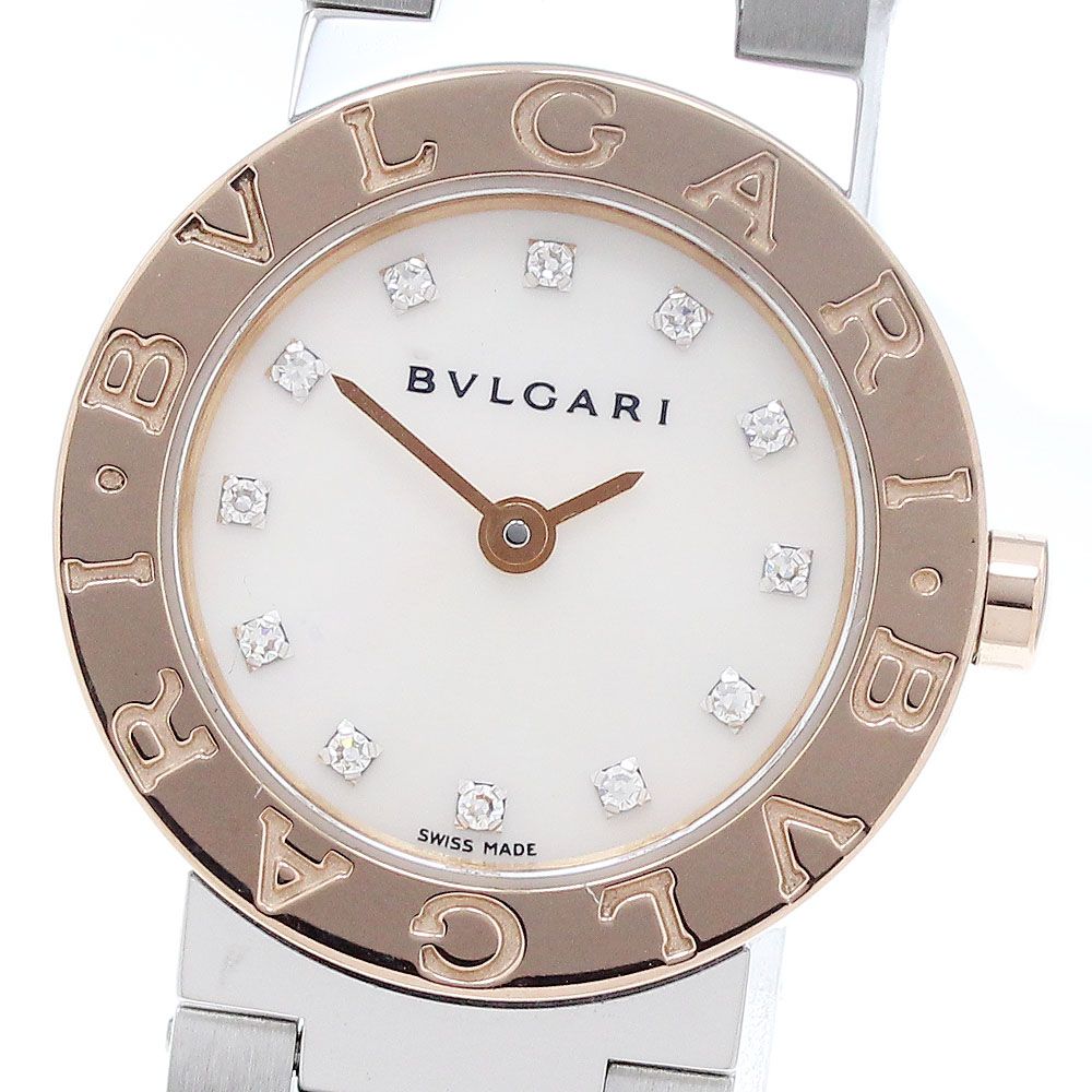 ブルガリ BVLGARI BBP23SG ブルガリブルガリ 12Pダイヤ クォーツ レディース_914954