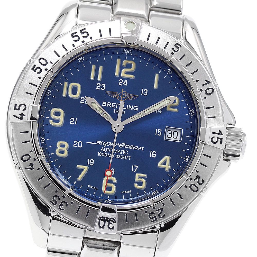 ブライトリング BREITLING A17340 スーパーオーシャン デイト 自動巻き メンズ_903432