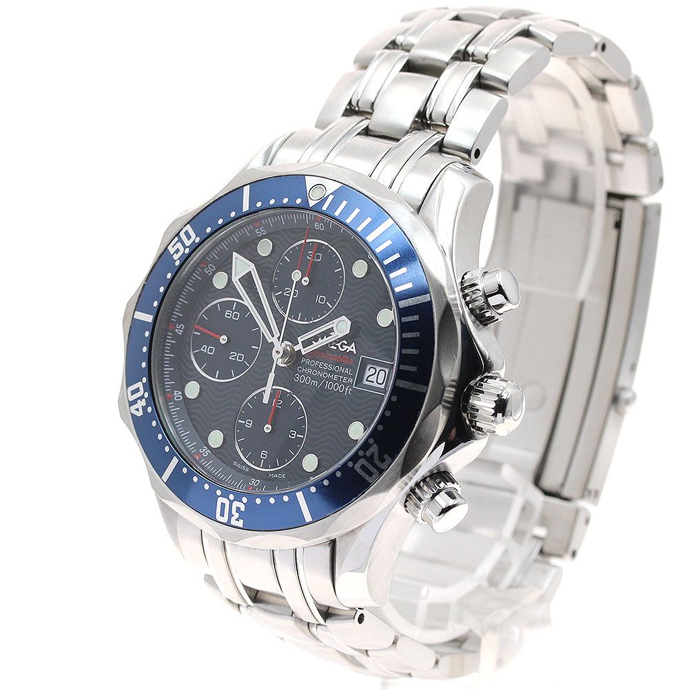 オメガ OMEGA 2225 80 シーマスター300 デイト クロノグラフ 自動巻き メンズ _901427