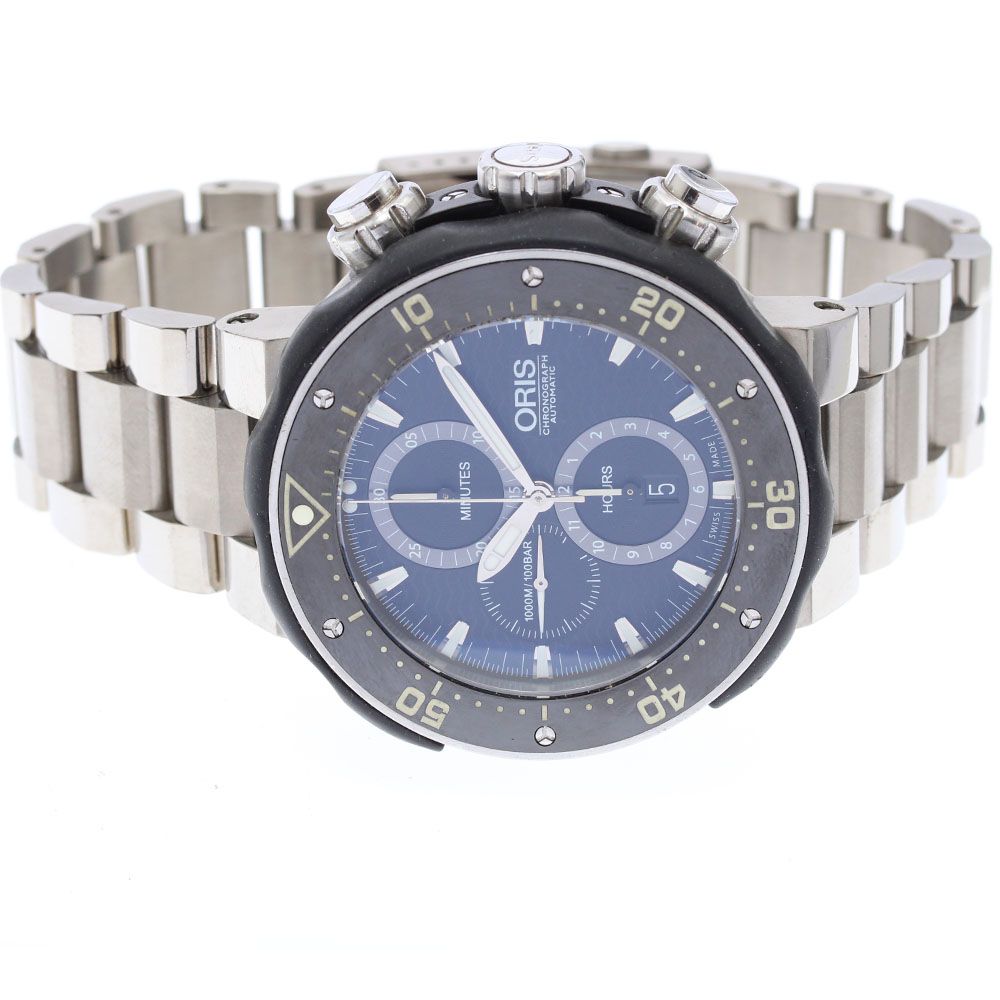 オリス ORIS 7683 プロダイバー クロノグラフ 自動巻き メンズ_913600