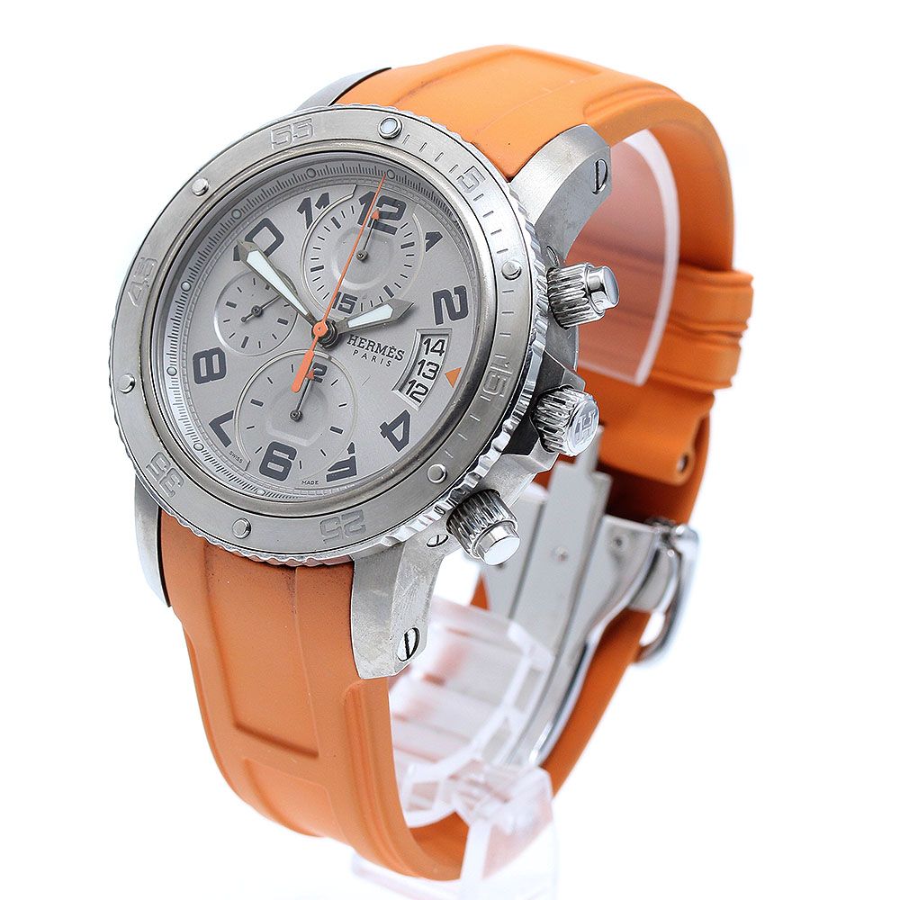 エルメス HERMES CP 2 941 クリッパーメカニックダイバー クロノグラフ 自動巻き メンズ_918740