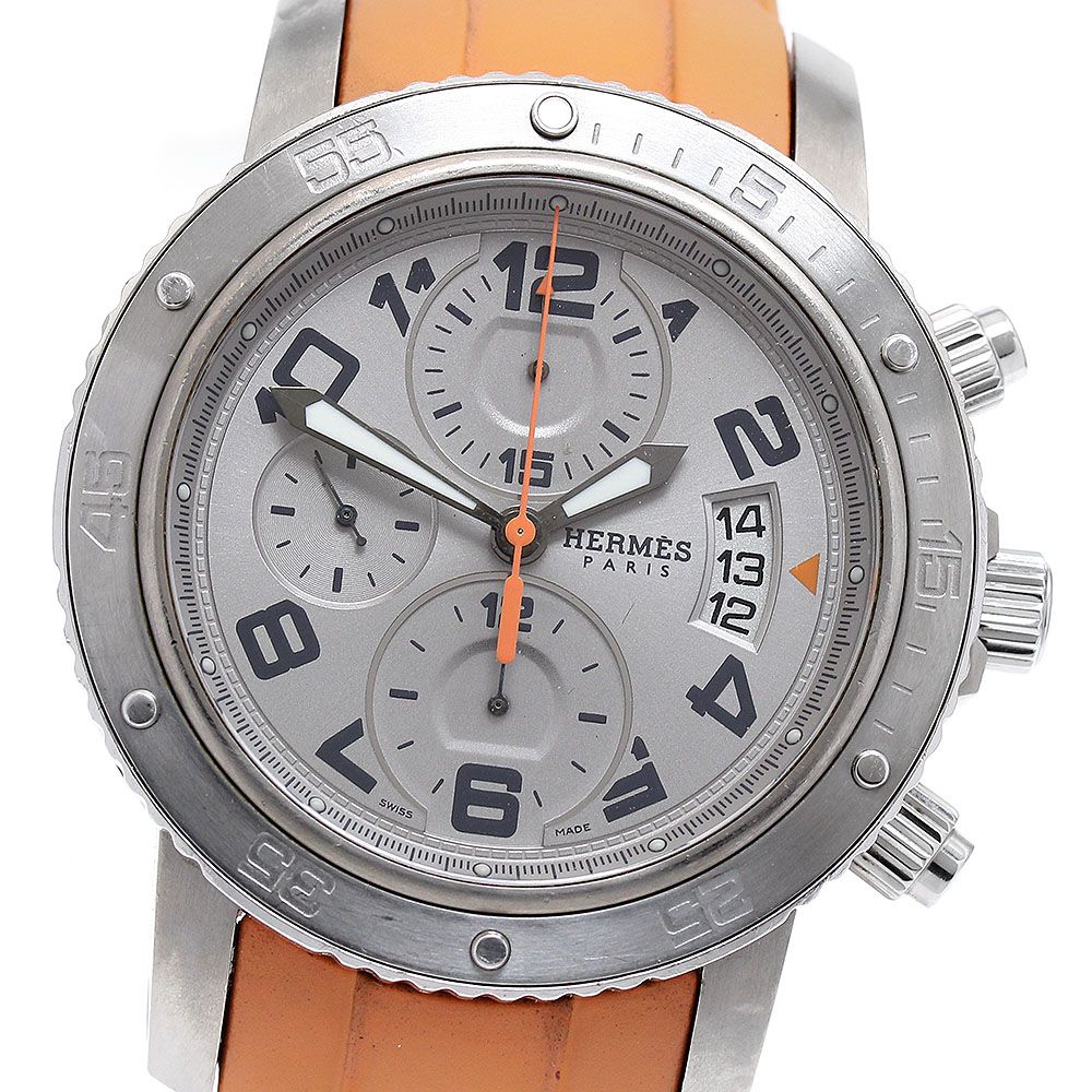エルメス HERMES CP2.941 クリッパーメカニックダイバー クロノグラフ 自動巻き メンズ_918740