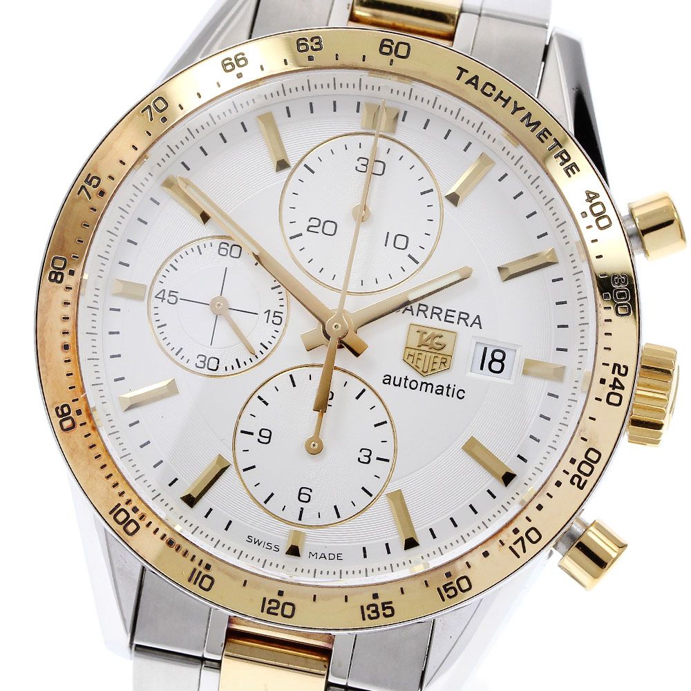 タグホイヤー TAG HEUER CV2050 カレラ タキメーター クロノグラフ 自動巻き メンズ_918670