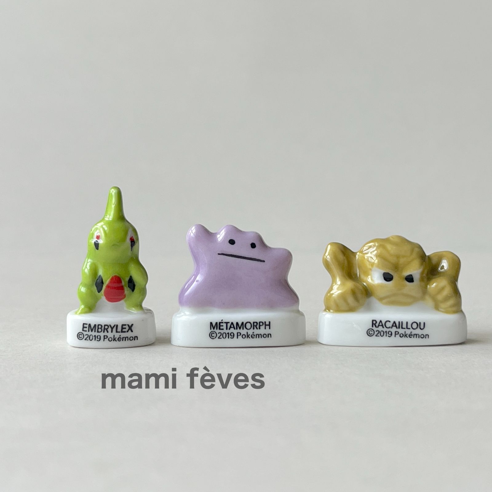 フェーヴ ポケモン② 10個 フランス フェーブ ミニチュア陶器 f-011