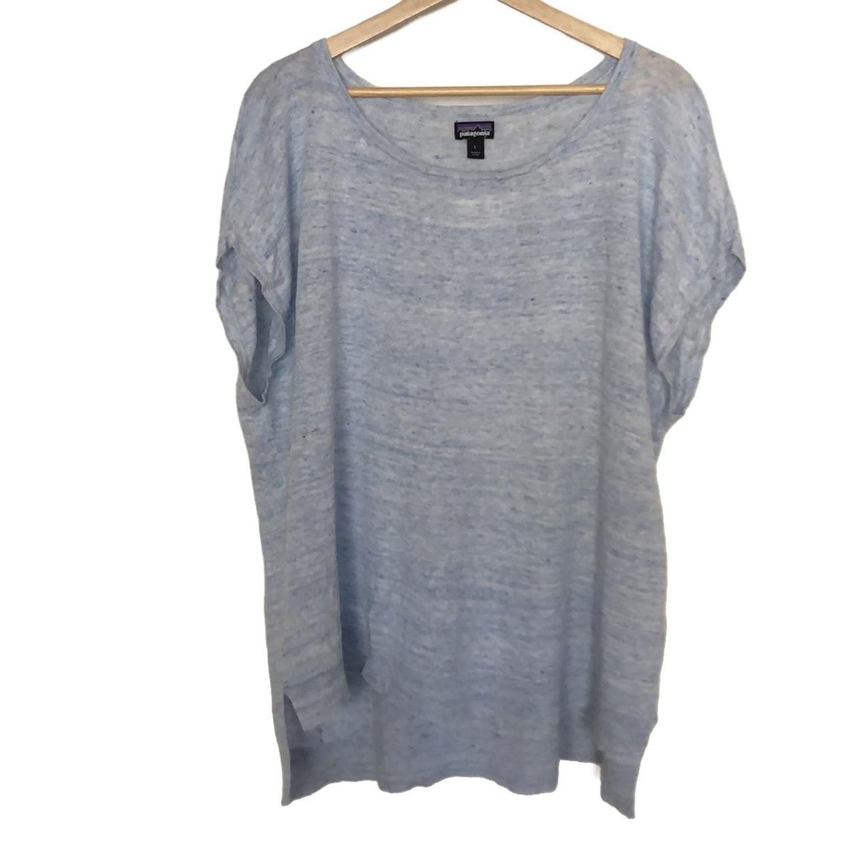 Patagonia パタゴニア 半袖セーター サイズL レディース - ライトブルー