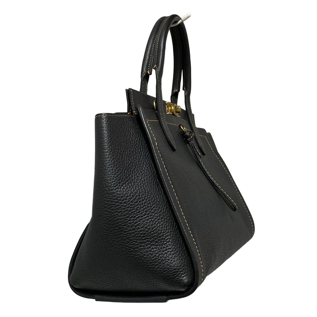 COACH コーチ ハンドバッグ - 78500 黒 レザー