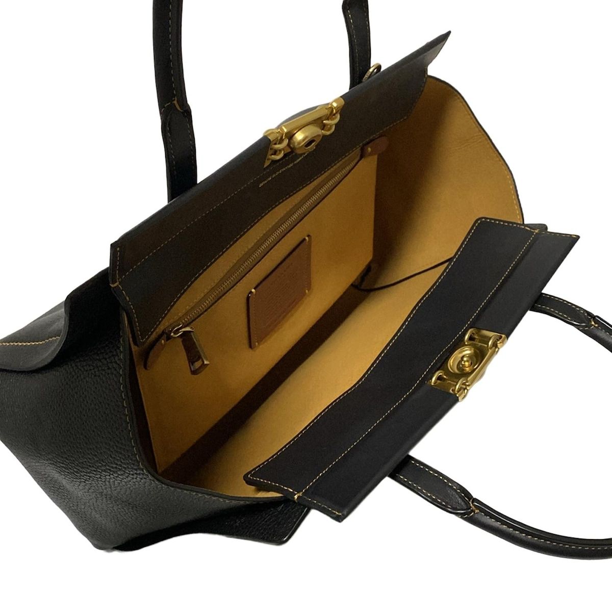 COACH コーチ ハンドバッグ - 78500 黒 レザー DECORATOM_COM_BR