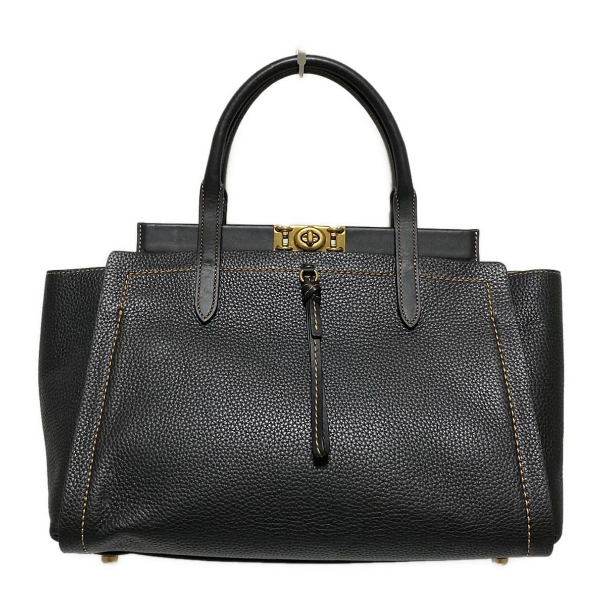 COACH コーチ ハンドバッグ - 78500 黒 レザー