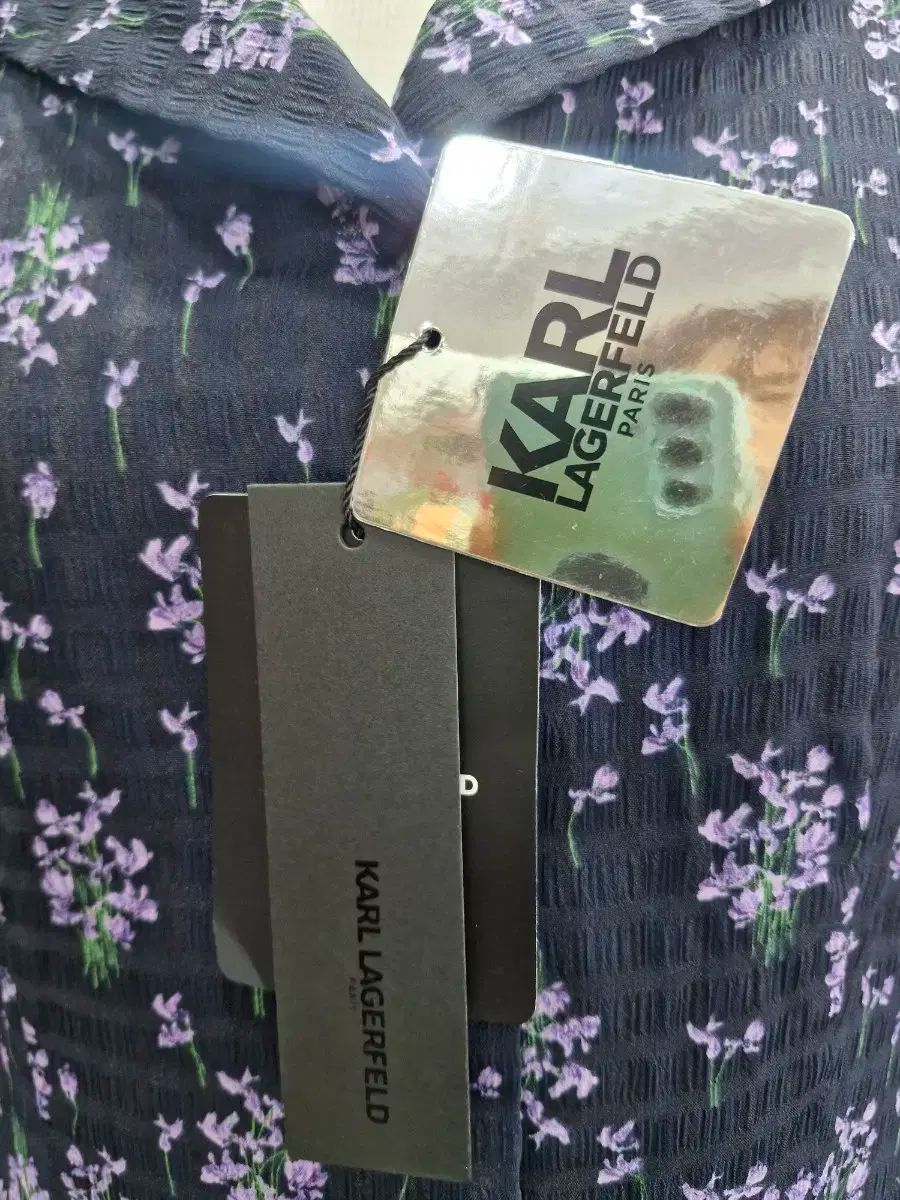 KARL LAGERFELD フラワー ロング丈ワンピース