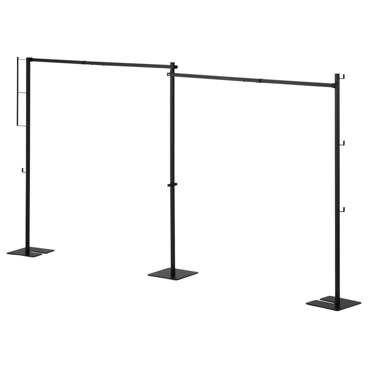 室内物干し 折りたたみ コンパクト収納 山崎実業 tower タワー 折り畳み室内物干し 2連 10267 ブラック SPORTUS 沖縄