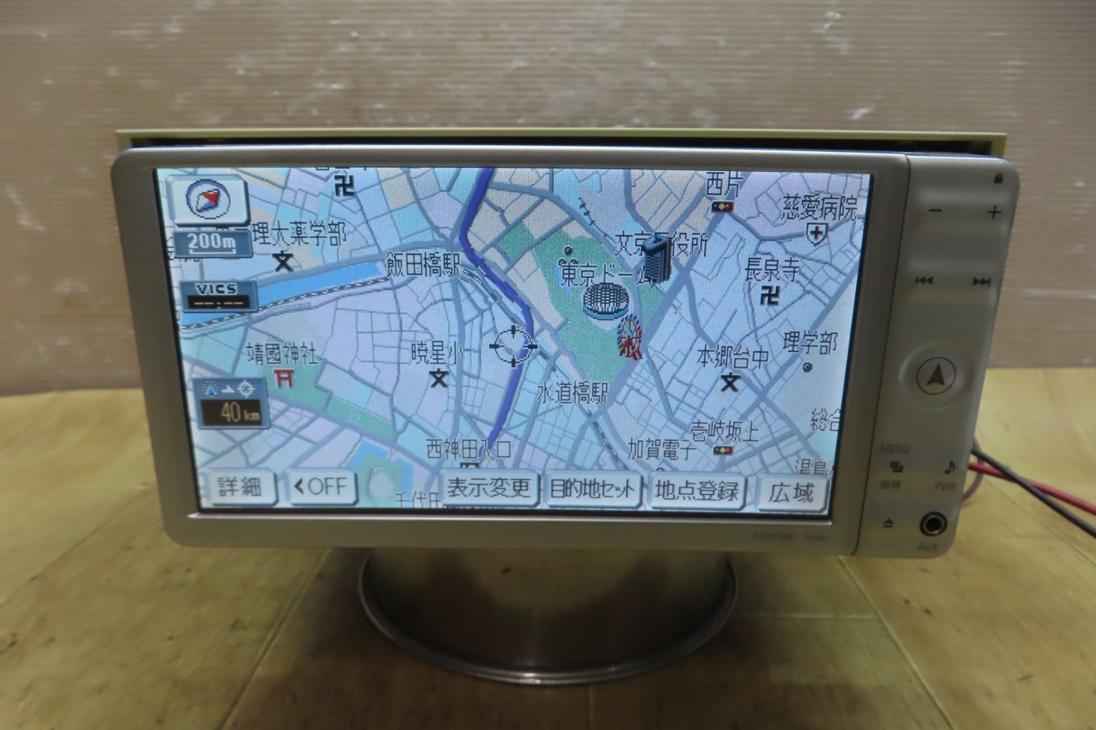 付 F4504 トヨタ純正 NSDN-W60 SDナビ 地図2010年 地デジTVワンセグ内蔵 Bluetooth内蔵 CD DVD再生OK