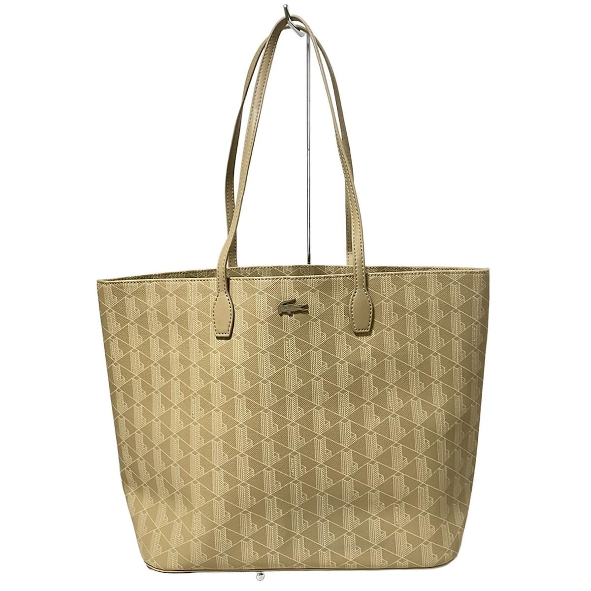 Lacoste ラコステ トートバッグ - ベージュ×白