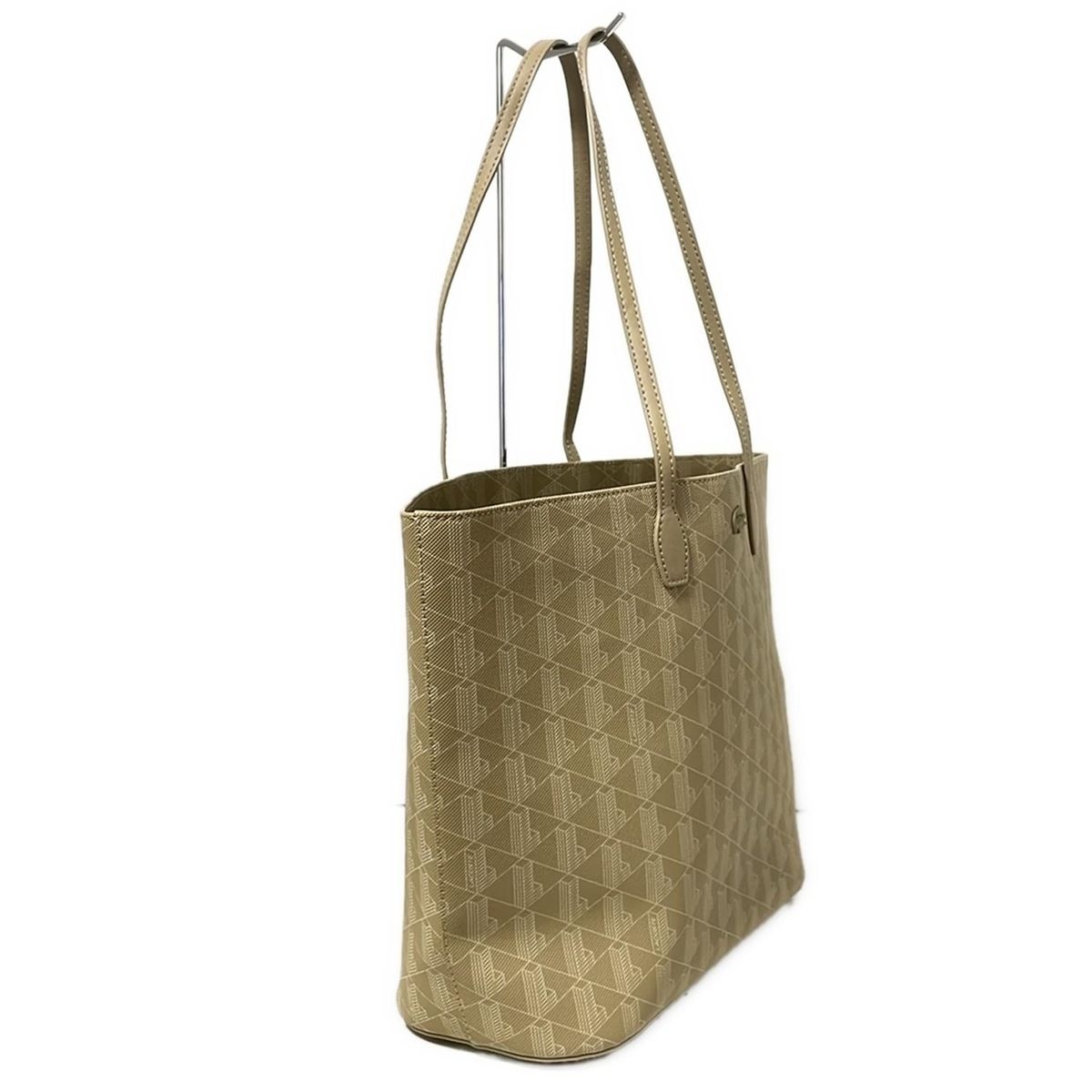 Lacoste ラコステ トートバッグ - ベージュ×白