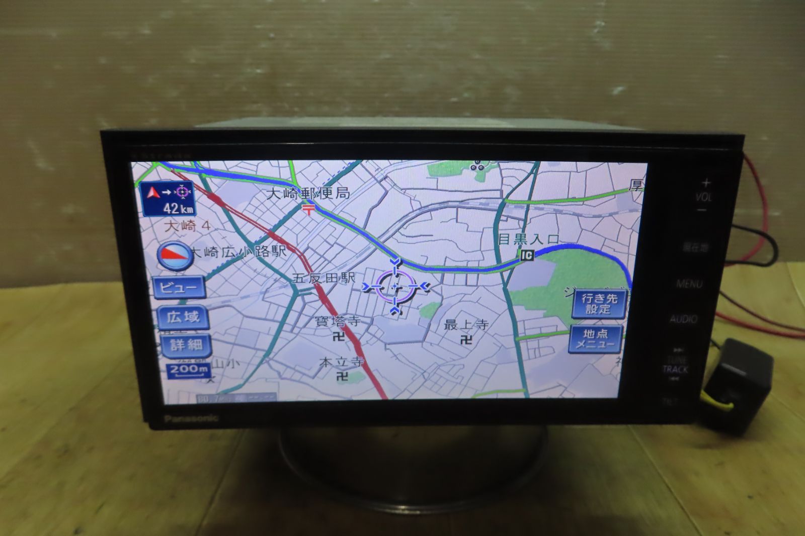 付 F4505 パナソニック CN-H500WD HDDナビ 地図2012年 地デジTVフルセグ内蔵 Bluetooth内蔵 CD DVD再生OK 配線セット