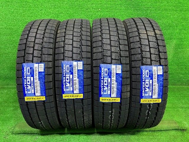 DUNLOP スタッドレス ダンロップ ウィンターマックスLV 01 forVAN 165 80 R 13 90 88 NLT 4本 9ミリ