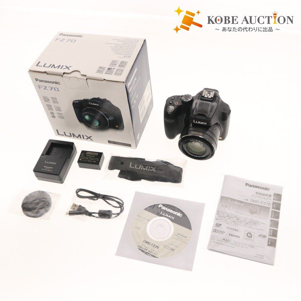 パナソニック ルミックス FZ70 カメラ コンパクトデジタルカメラ 1 2.8-5.9 3.58-215 ブラック 通電 済み 付き