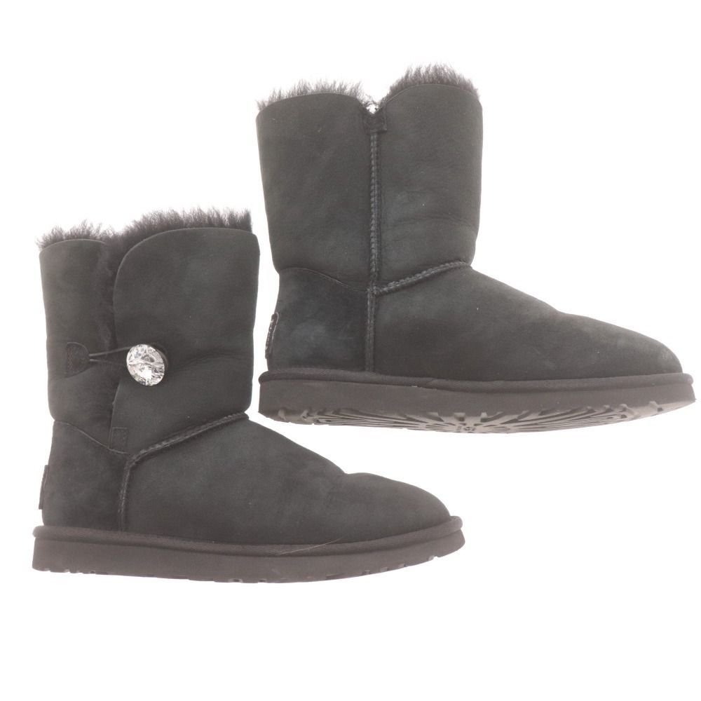 □ アグ UGG ブーツ 靴 ベイリー ボタン ブリング スワロフスキー