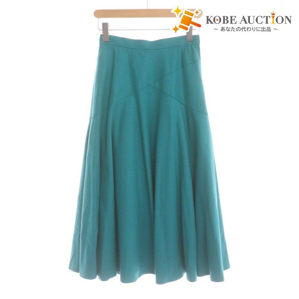 クリスチャンディオール スカート ボトムス ロング Aライン レディース M グリーン