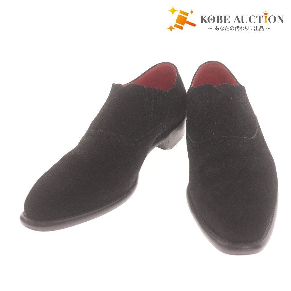 宮城興業 シューズ 靴 サイドエラスティック スウェード メンズ 40 25～25.5cm ブラック き