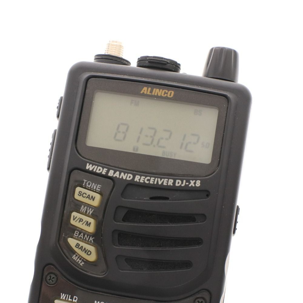 外装美品/現状品★アルインコ DJ-X8 ワイドバンドコミュニケーションレシーバー 広帯域 ハンディ受信機■免許資格不要 ALINCO ワイドバンドコミュニケーションレシーバー AIR-BAND SPECIAL DJ-X8A