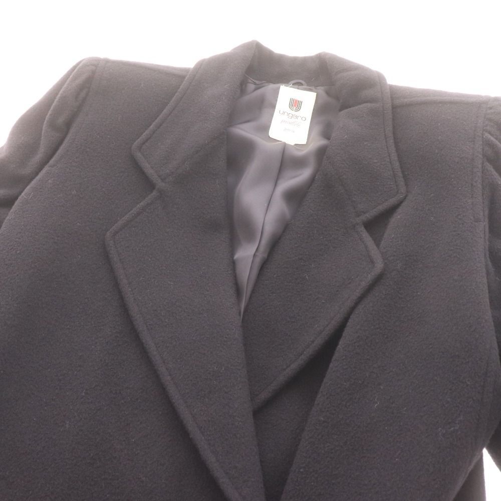 □ ウンガロ コート アウター ロング レディース 9 ブラック - メルカリ