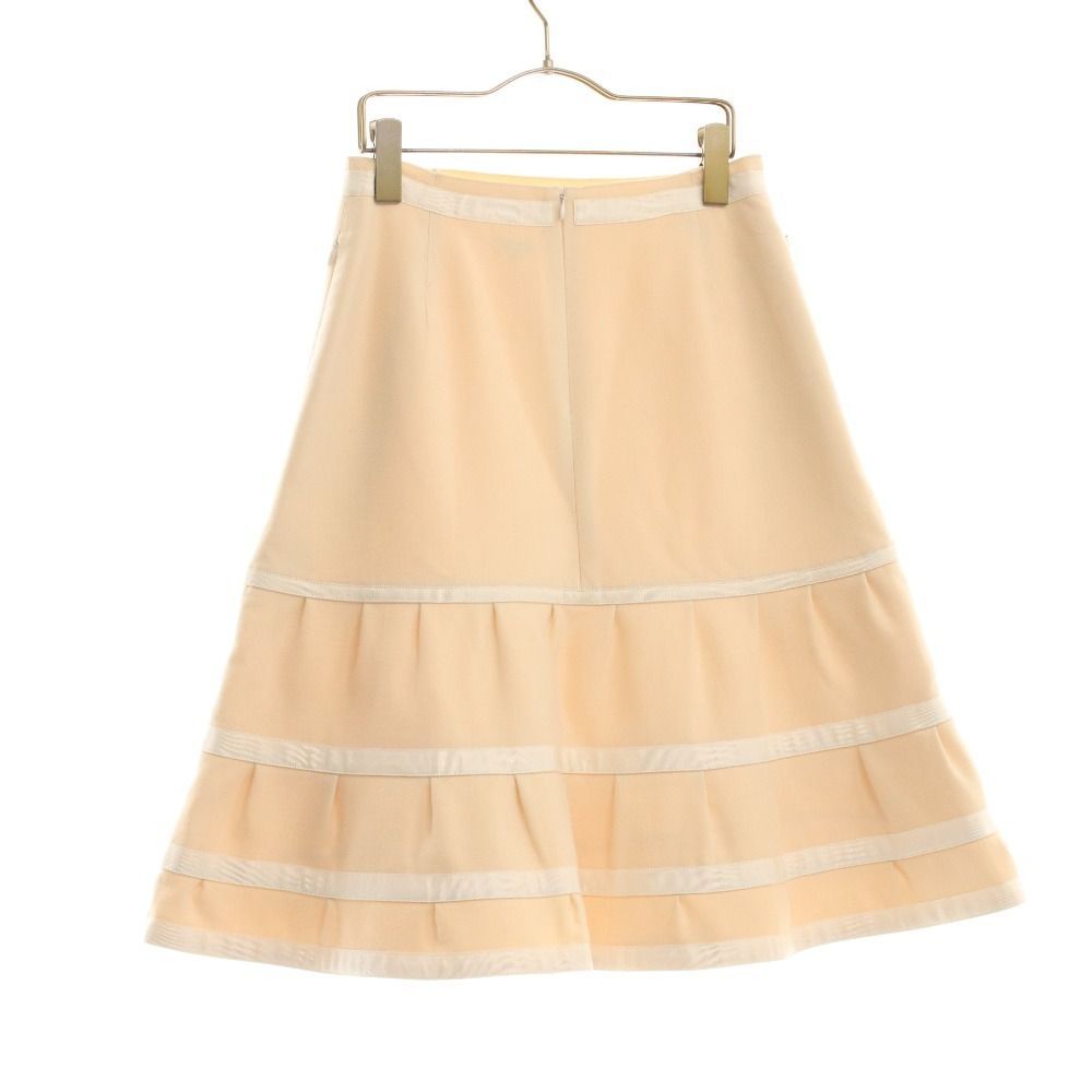 フォクシー ひざ丈スカート 19464-ASAY16 ボトムス ウール レディース 42 XL相当 ウエストお直し済み アイボリー