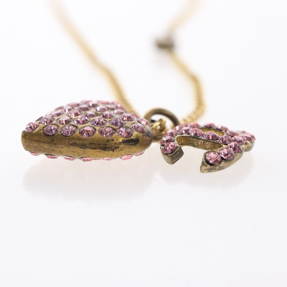 CHANELネックレス♥︎ゴールド♥︎デカココ♥︎両面ラインストーン♥︎ピンク♥︎ 楽天市場】【ジュエリー】CHANEL シャネル ココマーク ラインストーン