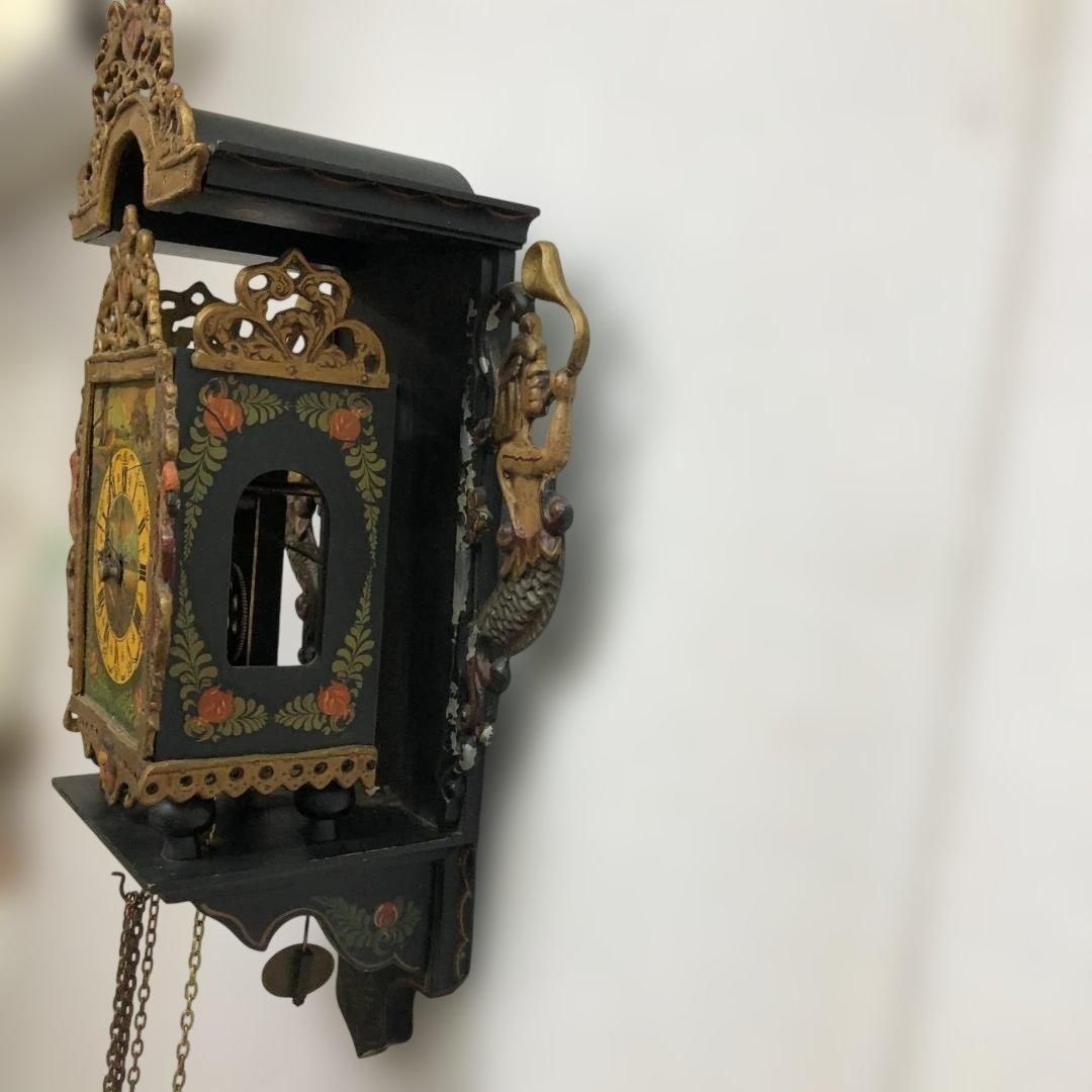 Maruman Collection Art Clock WN211 アートクロック 昭和レトロ 当時もの アンティーク風 壁掛け時計 オランダ調 デザイン 現状品 251105-1 NEXPOTALLINN_EU