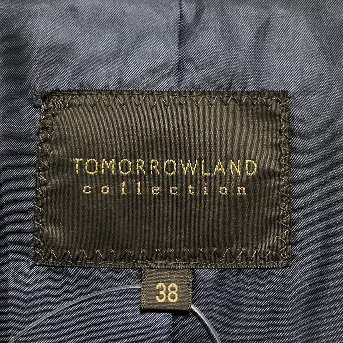 TOMORROWLAND トゥモローランド コート サイズ38 M レディース - ベージュ×ダークネイビー×ブラウン 長袖 秋 冬 GULLKHAN_COM