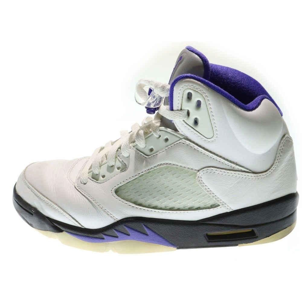NIKE ナイキ Air Jordan 5 Dark Concord エアジョーダン5 ダークコンコルド ハイカットスニーカー ホワイト パープル US9.5 27.5cm DD0587-141