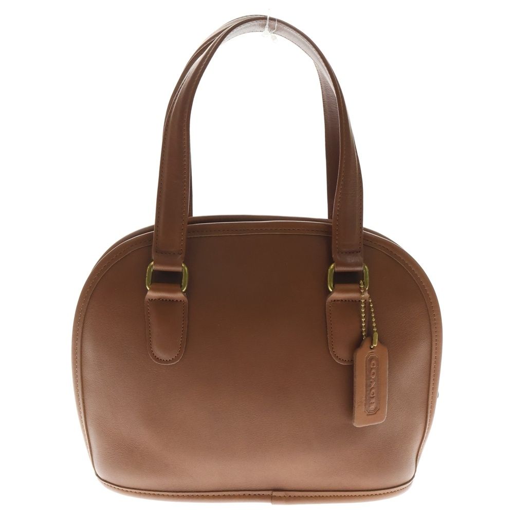 COACH コーチ ハンドバッグ ミニバッグ ブラウン キャメル レザー ゴールド金具